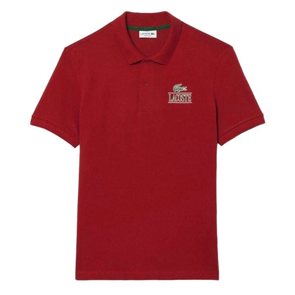 Lacoste Unisex Adult Mini Pique Stretch Regular Polo Shirt - Red