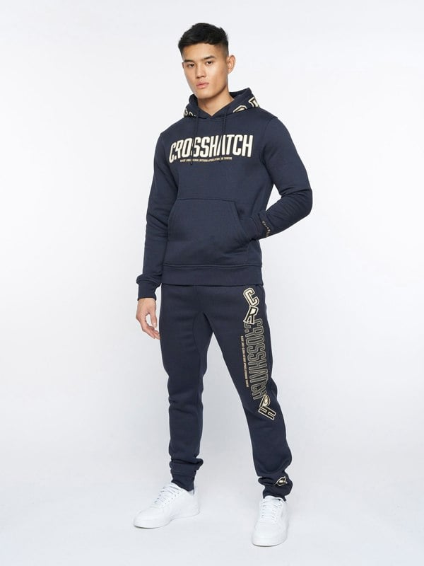 Crosshatch Doddington Hoodie Navy