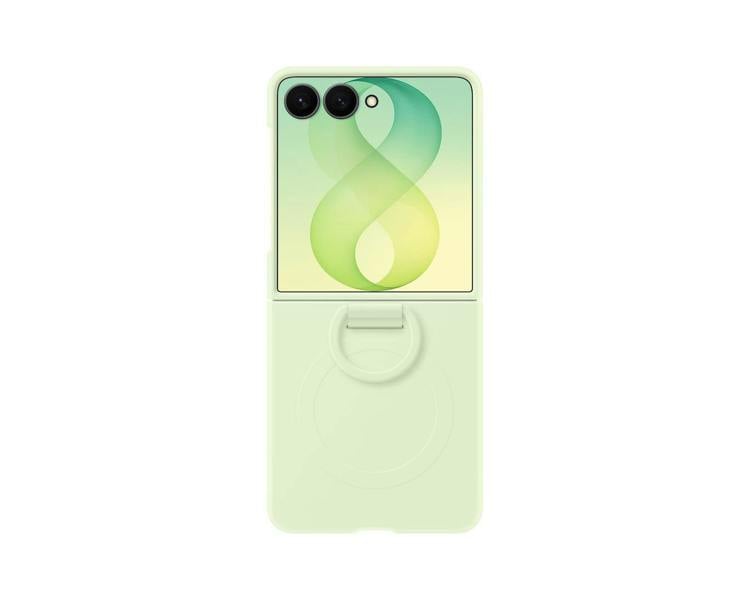 Samsung Galaxy Z Flip 8 6.9" Silicone Ring Case with Magnet Mint - EF-EF776CGEGWW