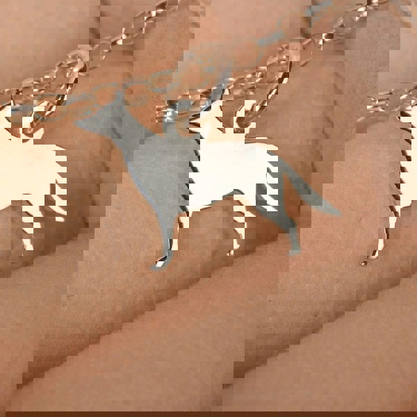 Silhouette Dog Chain Bracelet - Personalised - Sterling Silver - MYLEE London