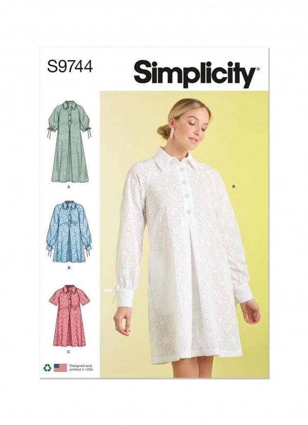 Simplicity Sewing Pattern 9744, Dresses for Women, K5 (8-10-12-14-16) - Intermediate