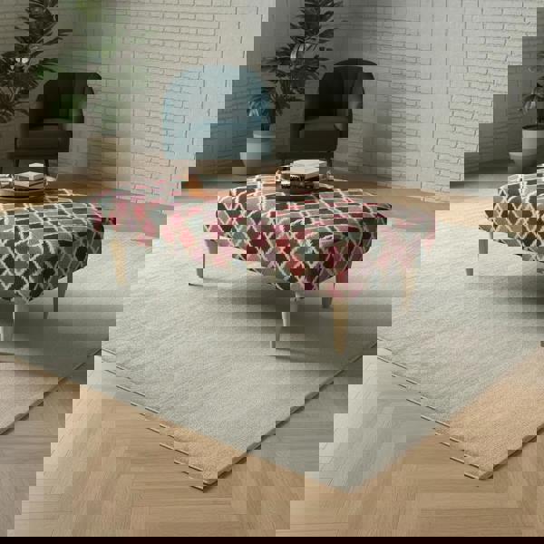 Luxury upholstered ottoman with hidden storage