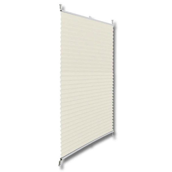 Berkfield Plisse Blind 90x150cm Cream