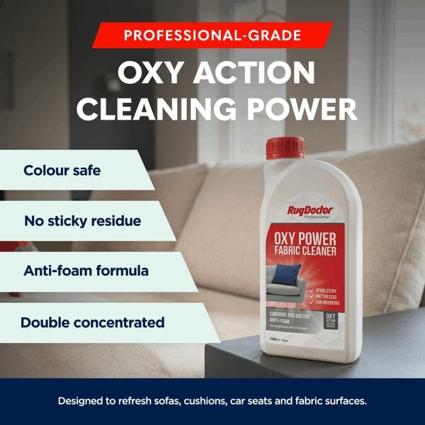 Rug Doctor Oxy Power Fabric Cleaner with Anti Foam, 1 Litre