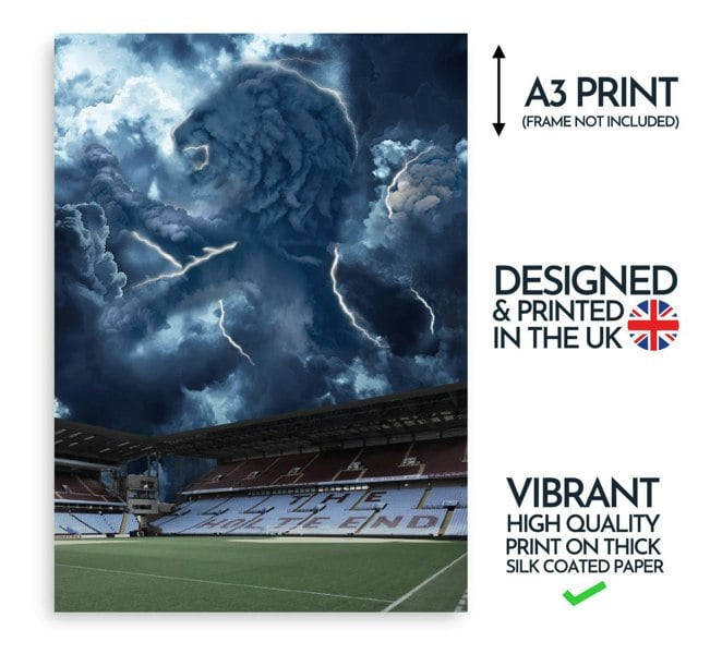 NotNiceThings Aston Villa Magic Poster - Augmented Reality Art