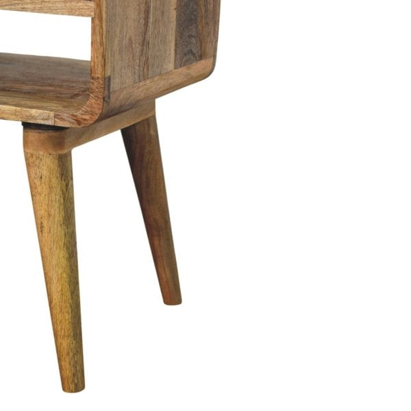 Artisan Furniture Avora Oak-ish Nightstand with Drawer and open slot