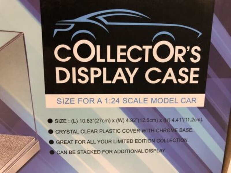 MCSlots Display Case 1:24 Scale SILVER Base Stackable Triple 9 T9-2499075 NEW