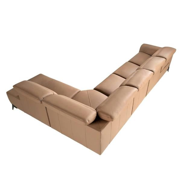 Angel Cerdá Modular corner recliner sofa in brown leather 6280/6281