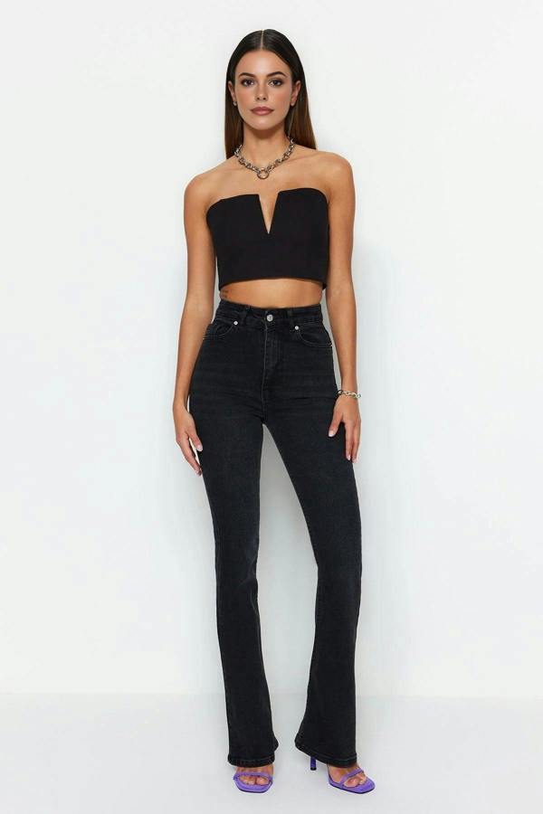 WOVCOR High Waist Comfort Flare Jeans