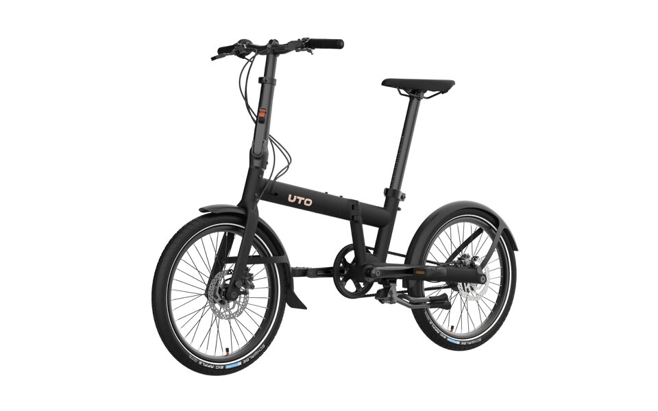 UTO Pro 20 Folding Bike 20" Wheel, 7 Speed - Black