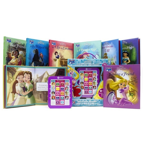 Disney Princess Ariel, Rapunzel, Belle, and More! Dream Big Princess Me Reader and 8 Book Library