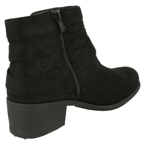 Spot On Ladies Spot On Heeled Ankle Boots F51166