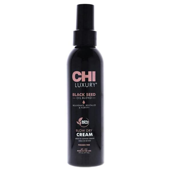 CHI Luxury Black Seed Blow Dry Cream enhances wellbeing and hair health