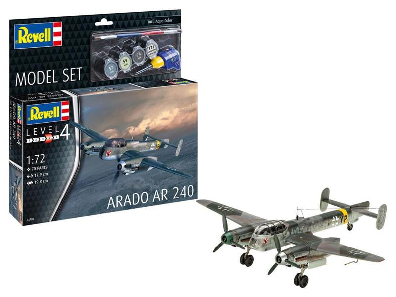 Revell German Arado AR-240 Model Set (1:72 Scale)