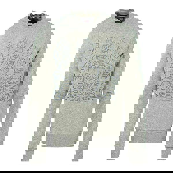 Aquascutum Mens Aldis Pixel Logo Sweatshirt - Grey