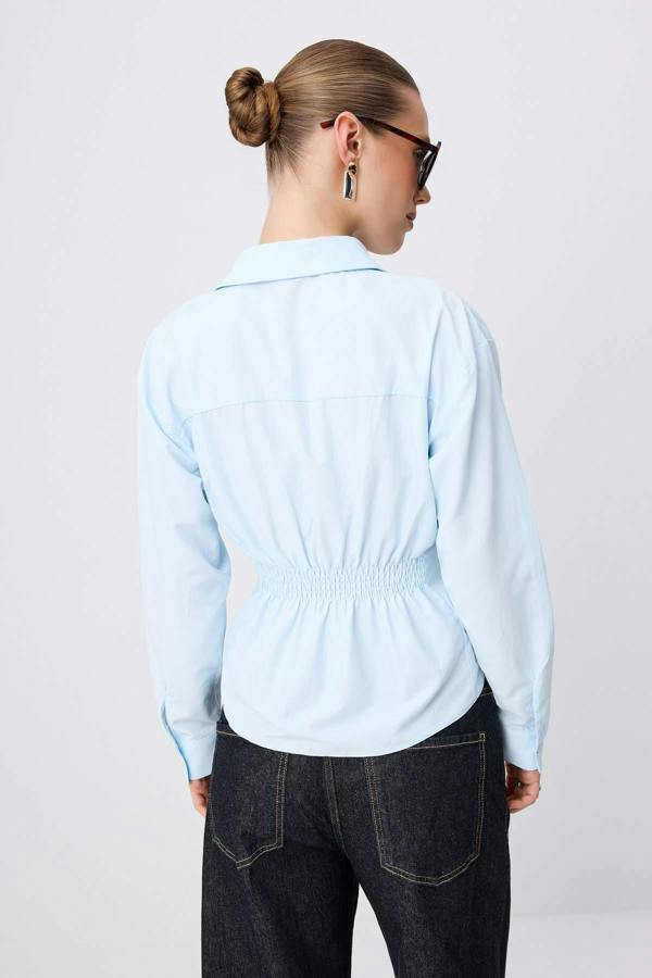 WOVCOR Long Sleeve Fitted Ribbed Shirt