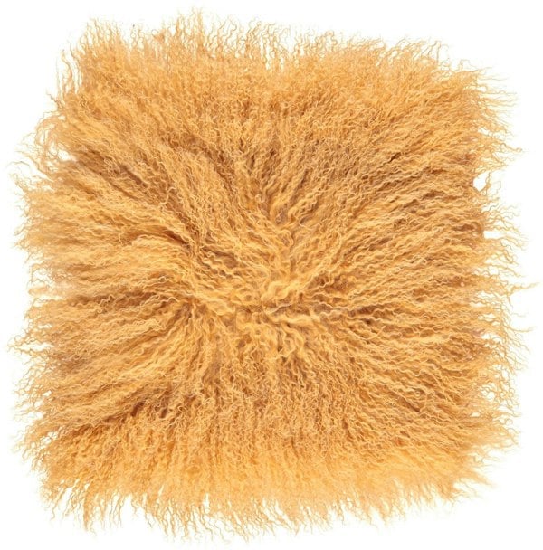 Curly Cushion | 40x40 cm Imperial Yellow