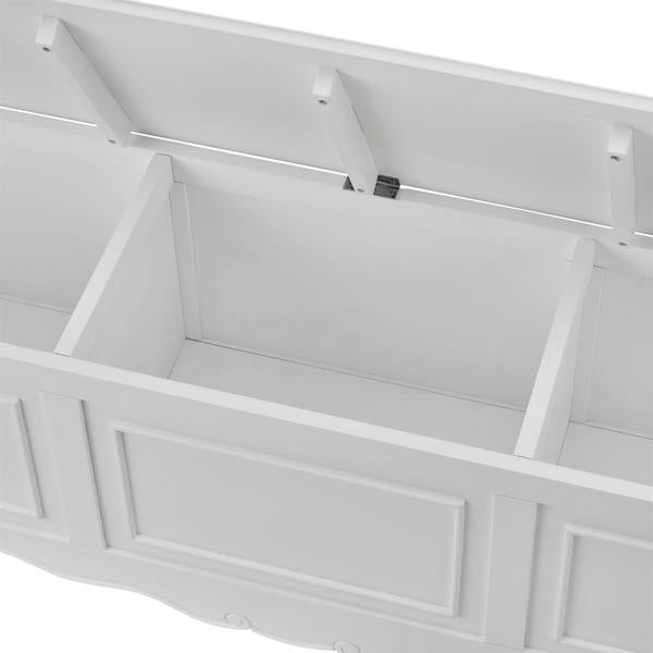 Statement Furniture Juliette Large Wooden Blanket Box with 3 Compartments