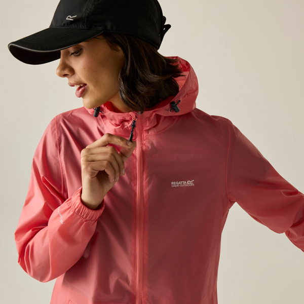 Regatta Womens Pack It III Waterproof Jacket - Peach Pink