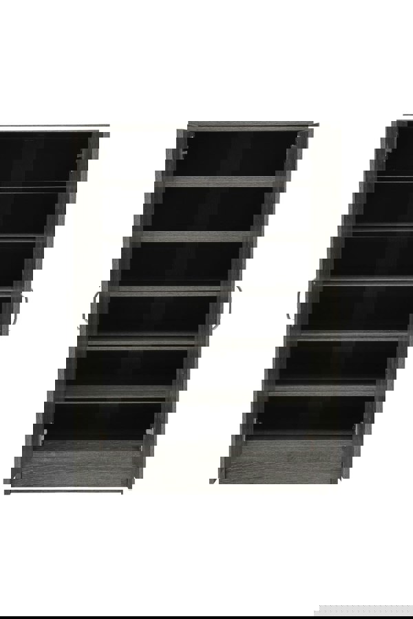 Living and Home 6-Tier Two Doors Wood Grain Shoe Cabinet