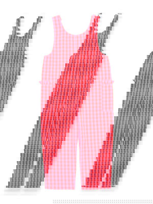 Kite Girls Organic Gingham Dungarees