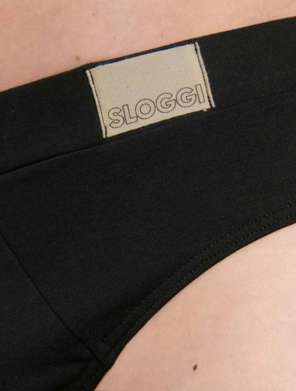 Sloggi Go Natural 2-Pack Midi Briefs, Black