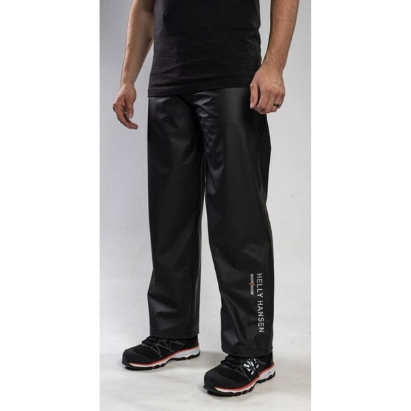 Helly Hansen Workwear Voss Polyester Unisex Adults Black Rain Trousers