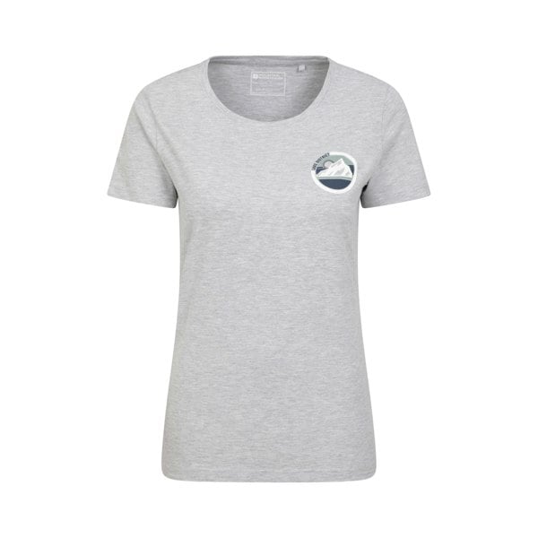 Mountain Warehouse Women's Lake District Tree Ring Organic T-Shirt - Grey