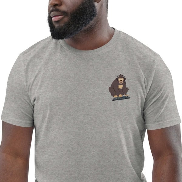 ANCHOR & CREW The DJ Monkey Organic Cotton Embroidered T-Shirt