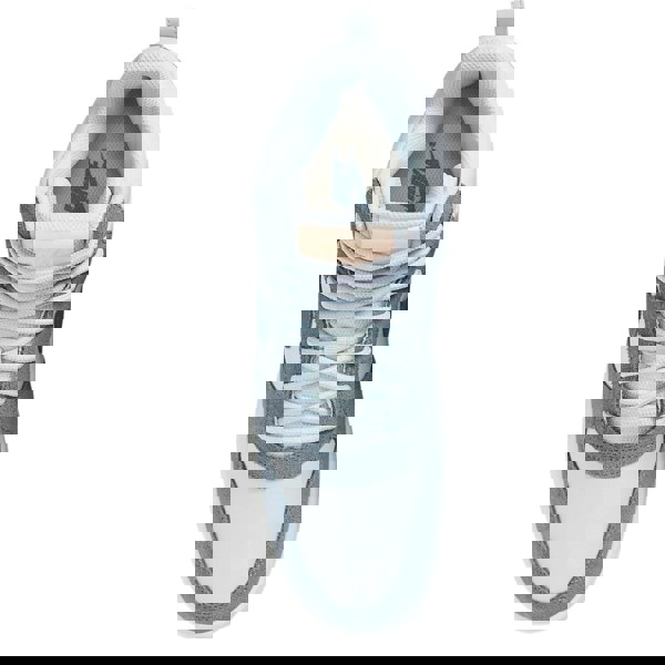 NIKE 844907 005 Nike Court Borough Mid Prem  SILVER/BLUE TRAINER WOMENS UK 4