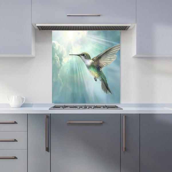 Warren Reed - Designer Hummingbird In A Beautiful Sky Kitchen Splashback