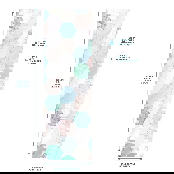 Myga Vegan Suede Yoga Mat – Luxurious Rubber Yoga Mat Available in 6 Stunning Patterns