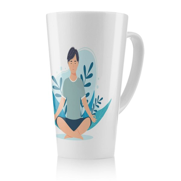 Benjamin Tate Design Meditation Illustration Designer Latte Mug