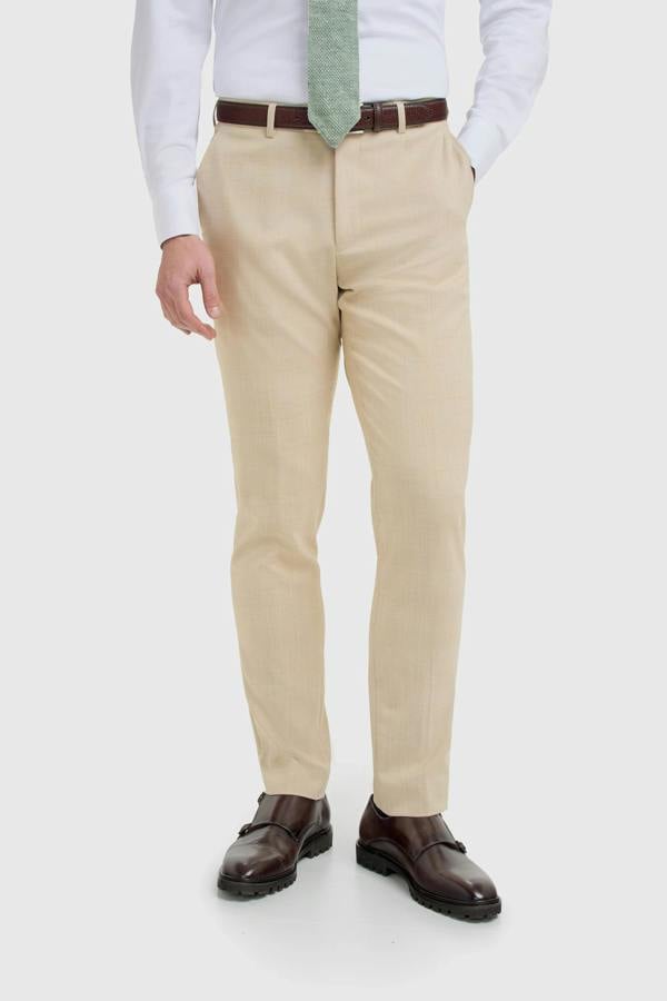 House of Cavani Camden - Men's Beige Check Trousers