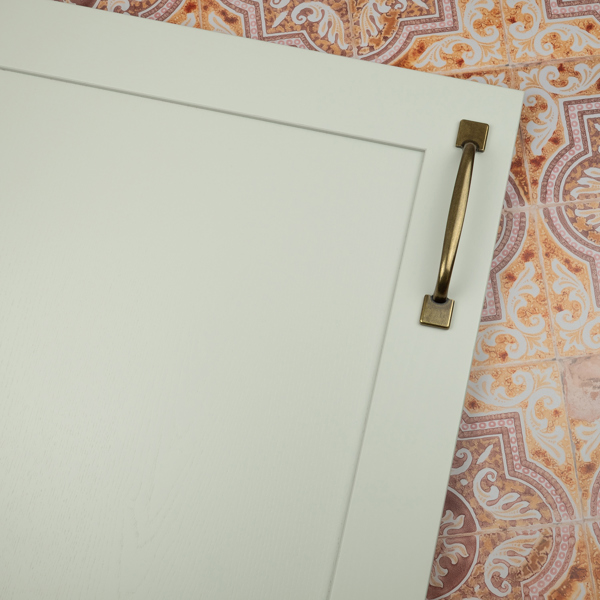 Handle & Home 128mm Antique Brass Square Foot Handle