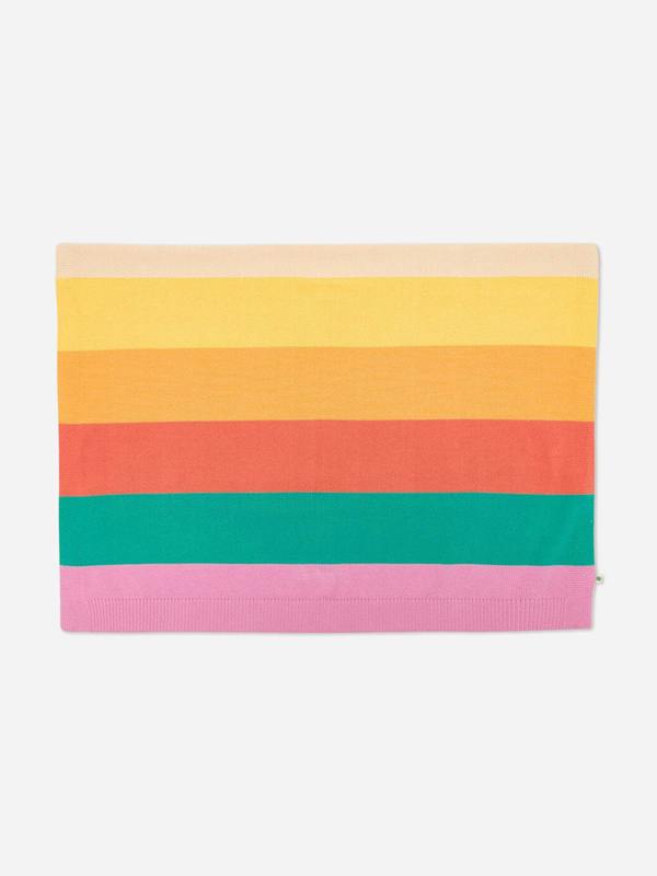 The Bonnie Mob Bobby - Pink Rainbow Stripe Shawl