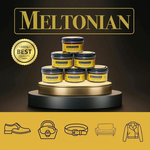 Meltonian Boot and Shoe Cream Polish - Conditioning and Colour Restoration 50ml