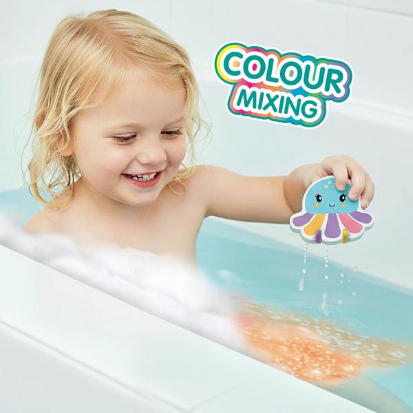 SES Creative Bath Colour Tabs 18 pcs - Colour Mixing Octopus