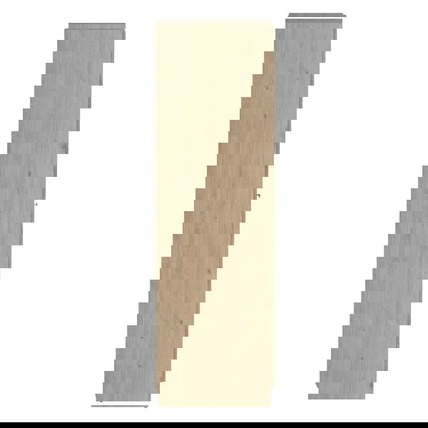 Furniture To Go Brande Wardrobe with 2 Frame Doors in Jackson Hickory