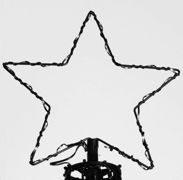 Samuel Alexander 1.4m Light up Christmas Pyramid Cone Tree with 308 White & Warm White LEDs