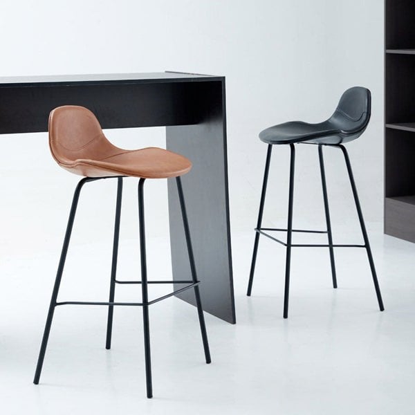 Upton Nordic Bar Stool, Leather-Ritconcept-Rit Concept