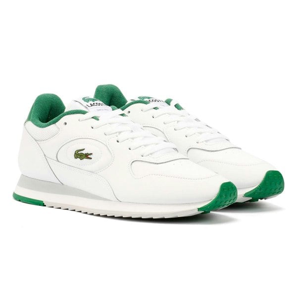 Lacoste 49SMA0013-082 Men's LINETRACK White/Green