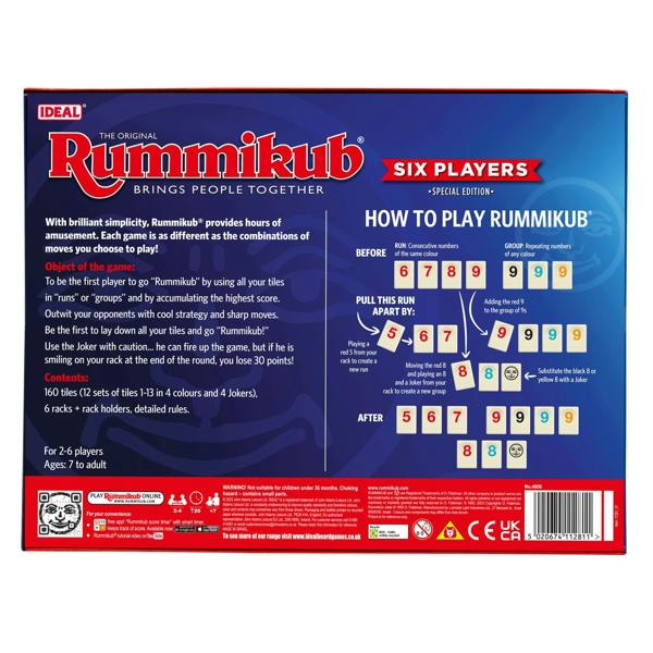 IDEAL Rummikub Game Six Players Special Edition