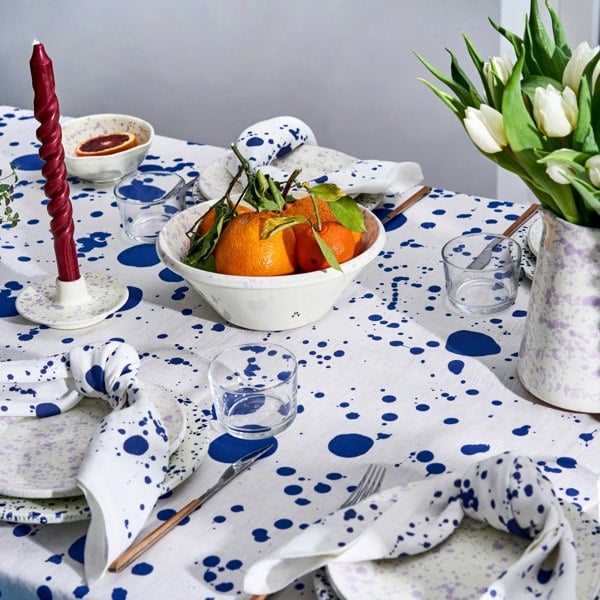 Hot Pottery Electric Blue Hot Pottery X Polkra Tablecloth