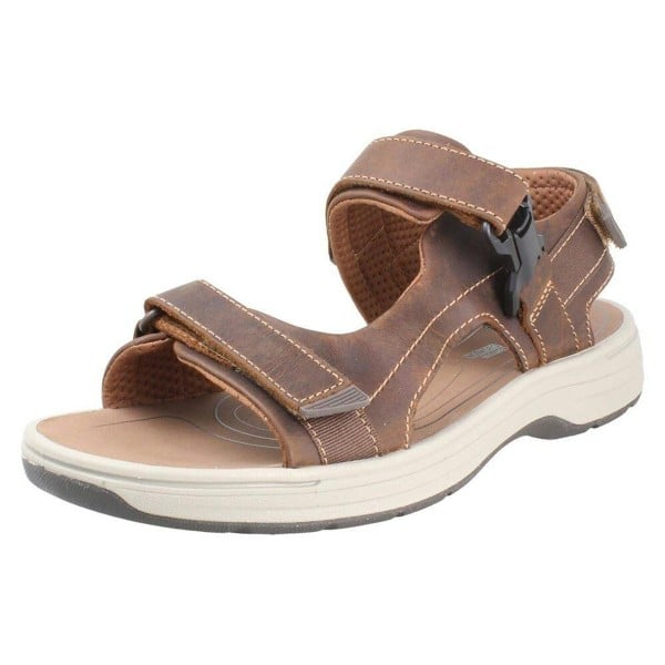 Clarks Mens Clarks Adjustable Strap Sandals Saltway Edge - Light Tan - H