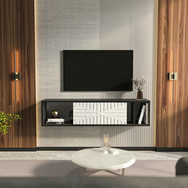 Decorotika Teo Floating TV Stand TV Cabinet for TV's up to 55"