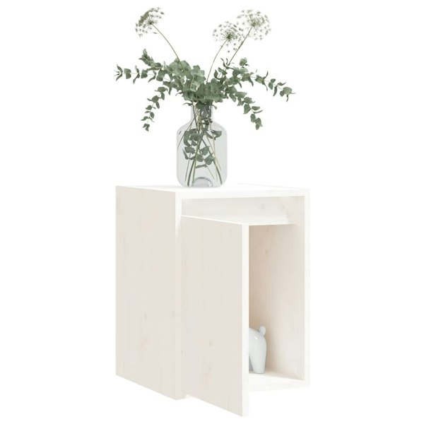 Berkfield Wall Cabinets 2 pcs White 30x30x40 cm Solid Wood Pine
