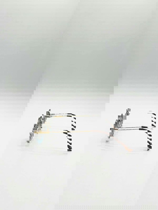 SVNX Diamond Shape Sunglasses in Brown Blue