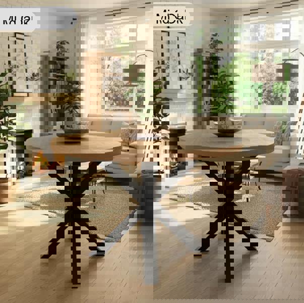 TRL Furniture Sleek and Slender Round&nbsp;Dining Table