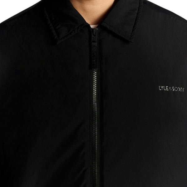 Lyle & Scott Black Collared Puffer Jacket XS